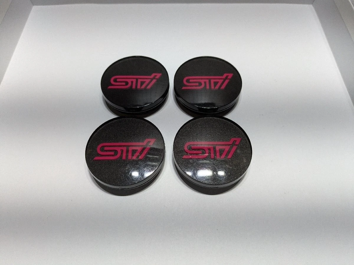 JDM SUBARU WRX STI BBS Subaru Genuine Wheel Center Caps Set of 4 Indiv No Tires