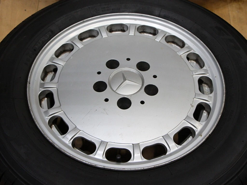 JDM B964 Rare Mercedes-Benz Genuine W126 15X7J+25 PCD112 TOYO SD-7 205 No Tires - Image 4
