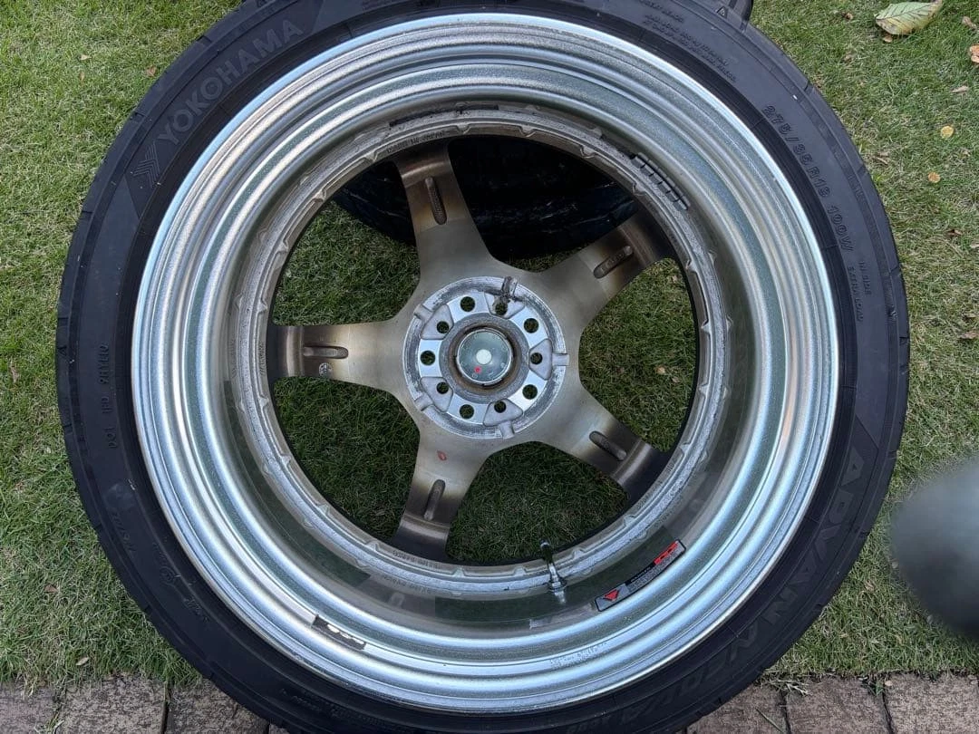 JDM WORK EMOTION T5R2P 19 inch 9.5j +23 10.5j +32 No Tires - Image 9