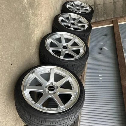 JDM 20silver 5-spoke wheel set No Tires