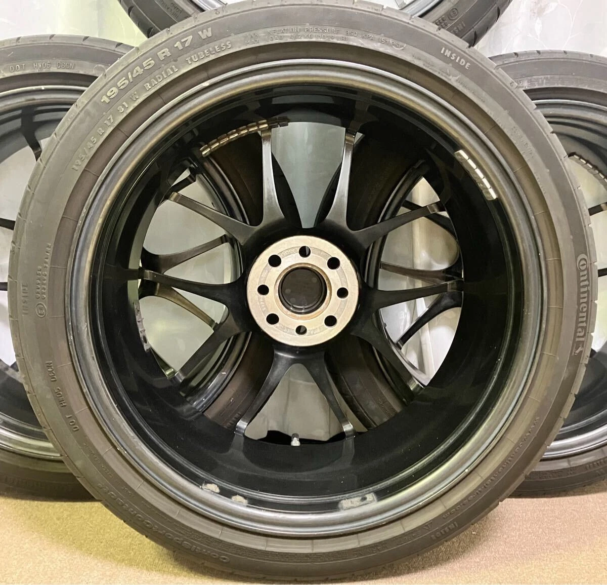 JDM Premium BBS Ultra-Lightweight Forged BBS RF500 17-inch Wheels with No Tires - Image 7