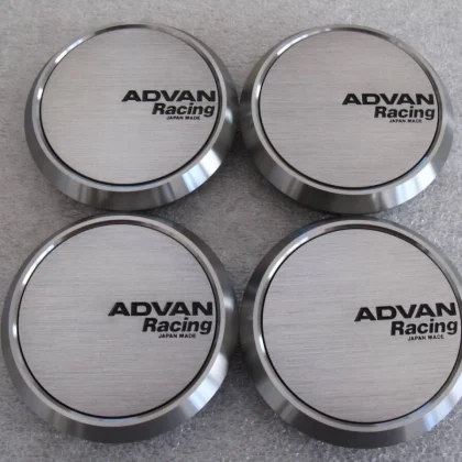 JDM Advan Racing Center Cap Hyper Black for PCD 114.3/120 Flat Type 4 No Tires