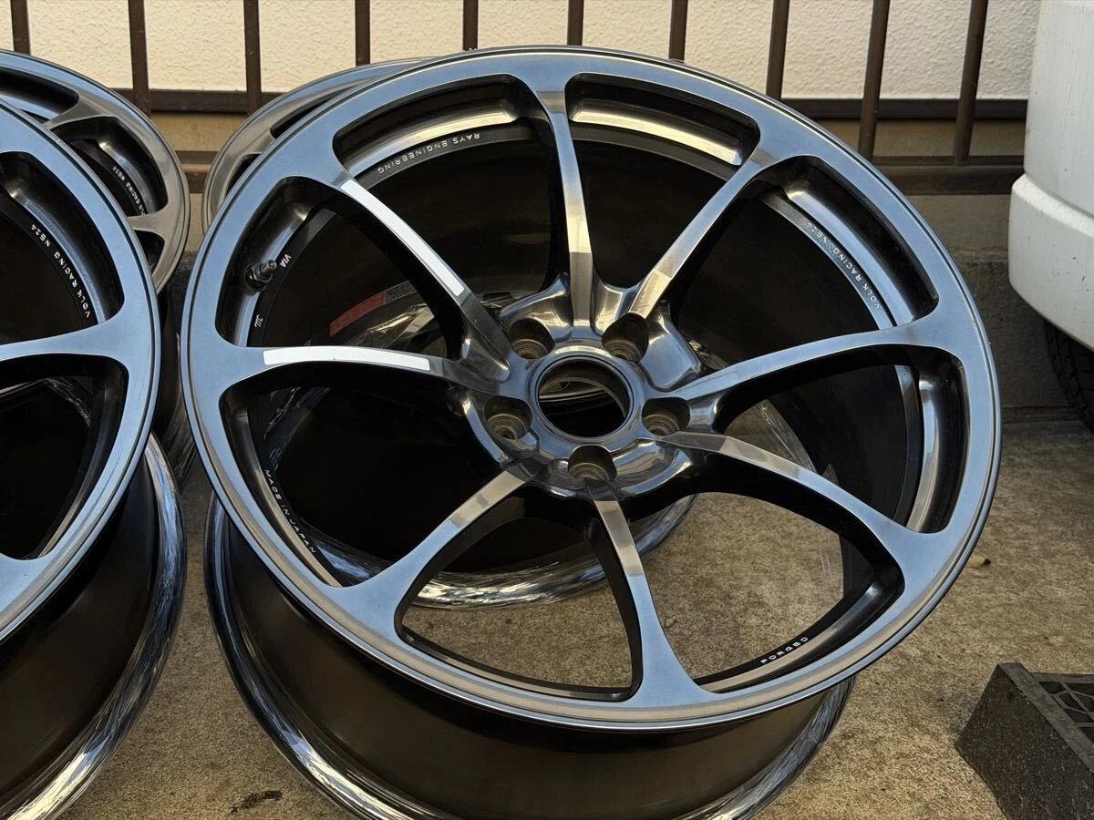 JDM Rare/Size Rays NE24 PCD112 5h 10j 37 194Book 66.6 Used for Audi RS No Tires - Image 3