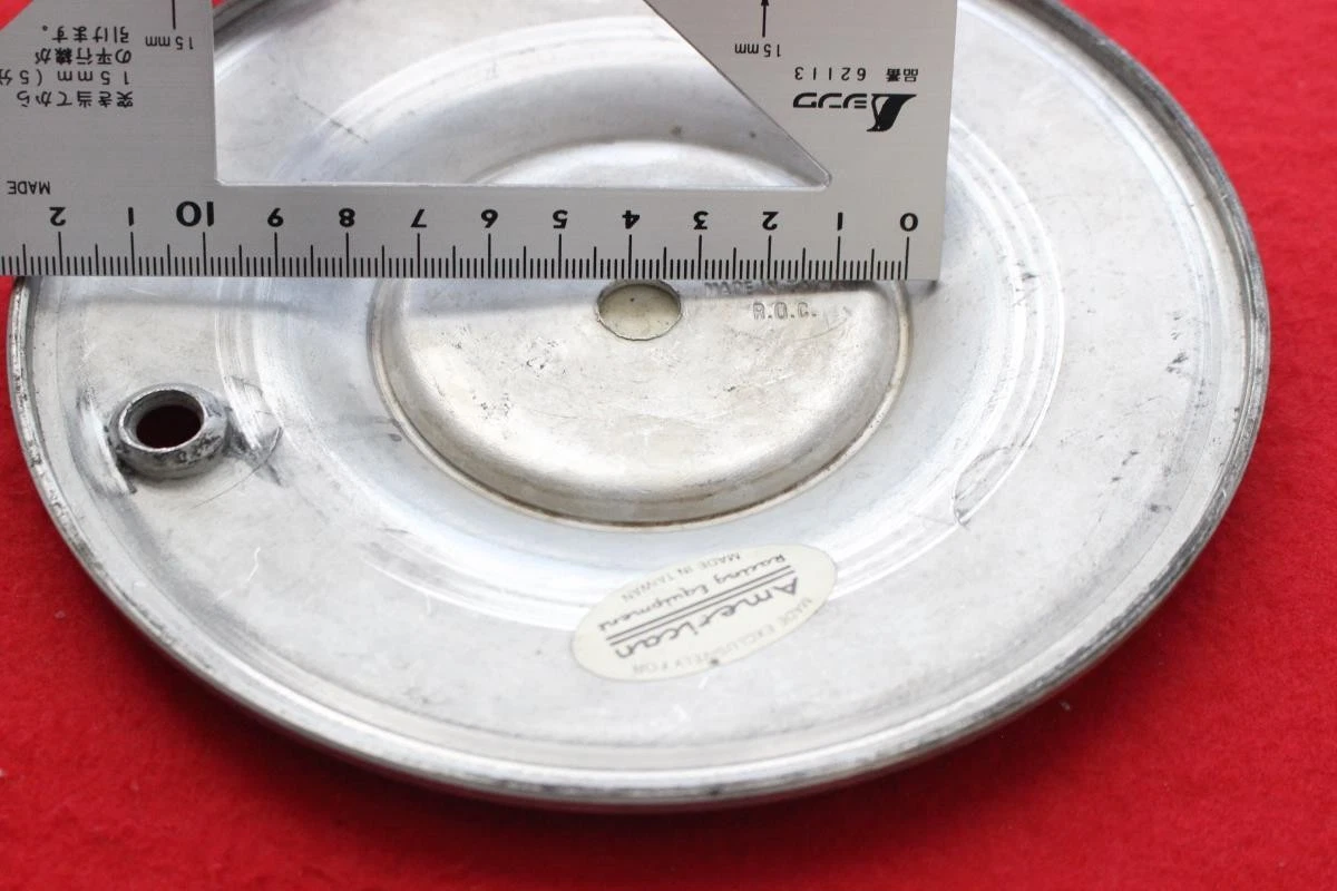 JDM 1 sheet American Racing aftermarket used wheel center plate center No Tires - Image 8