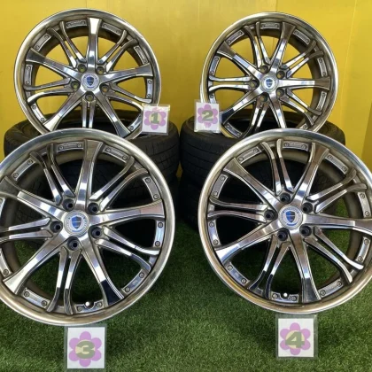 JDM WORK Schwert SC6 Aluminum Wheels 4-Piece Set 198.0J Offset +55 PCD No Tires