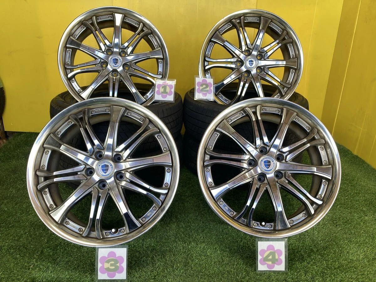 JDM WORK Schwert SC6 Aluminum Wheels 4-Piece Set 198.0J Offset +55 PCD No Tires