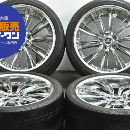 JDM Used BADX 4-Book Set 208.5J x 20 +35 PCD 114.3 225/35ZR20 90W with No Tires