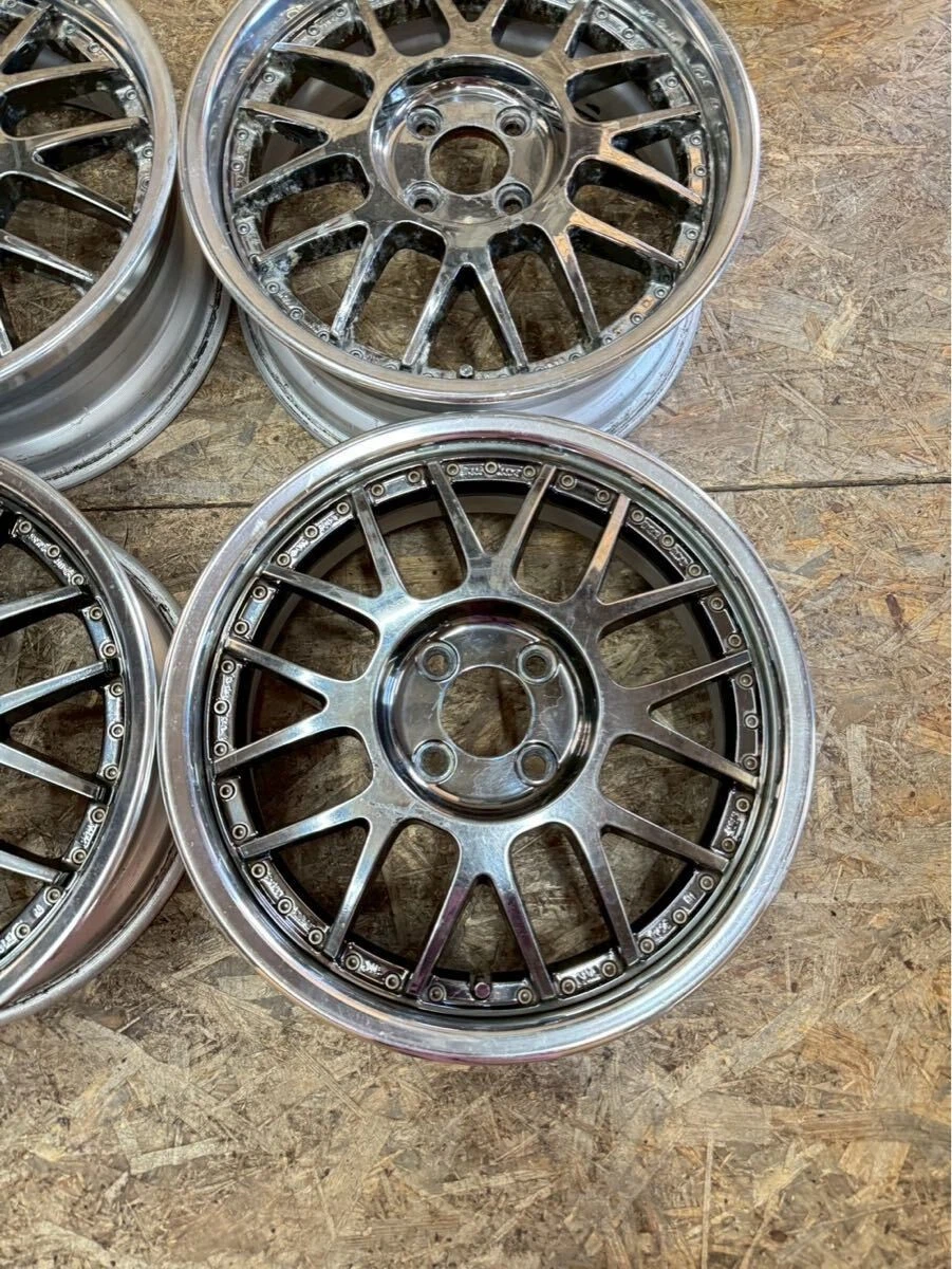 JDM Rare SSR MS1 165.5J+45 6J+39 PCD100 4-hole 4H Alto Mira Move aqua No Tires - Image 5