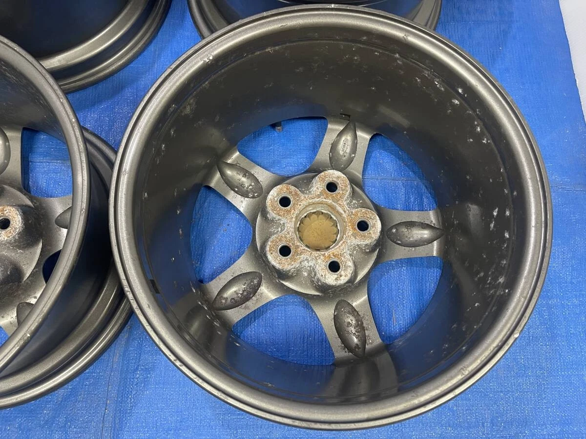 JDM ③Rare BNR32 Skyline GT-R genuine lightweight forging aluminum whee No Tires - Image 9