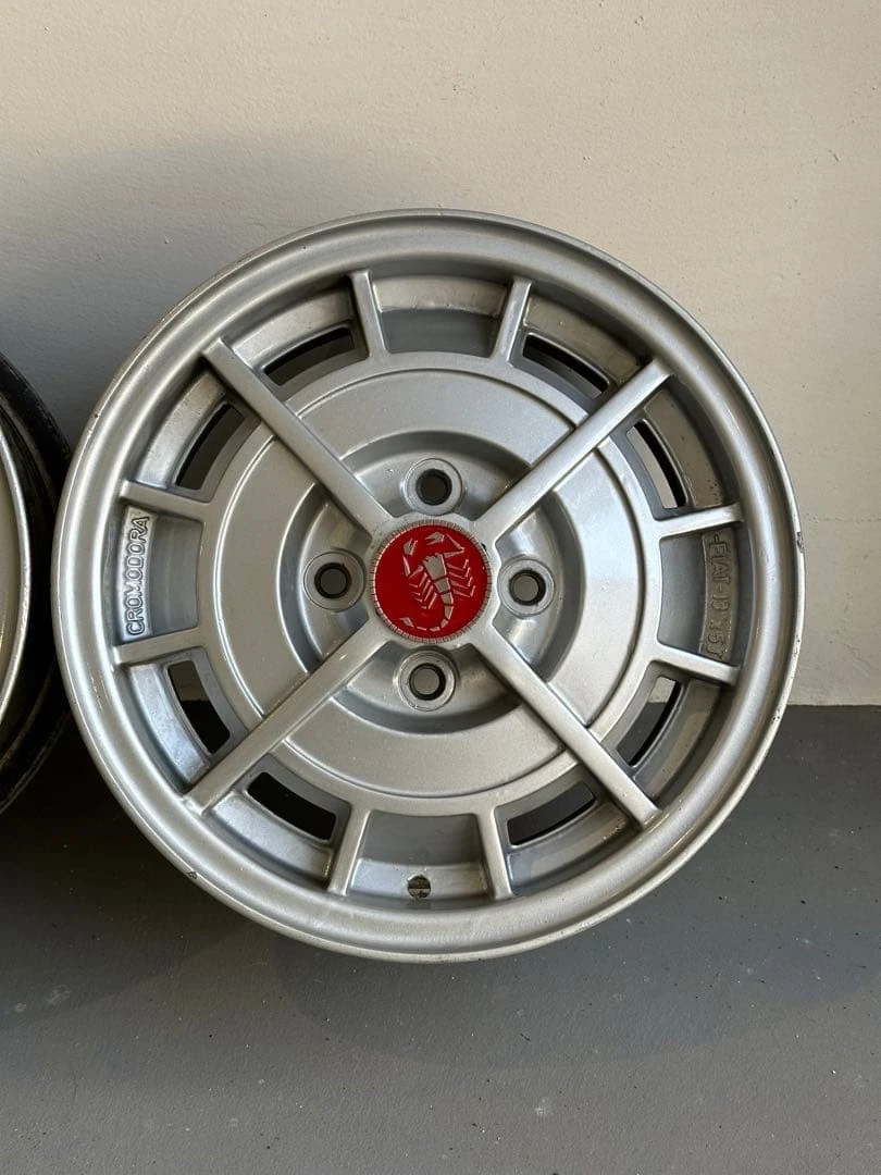 JDM Abarth Black Modra CROMODORA 13x5J wheels 4Book No Tires - Image 6