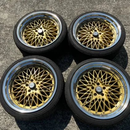 JDM SSR Formula Mesh 4Wheels No Tires 19x10+24 5x112 Mercedes Benz VW audi