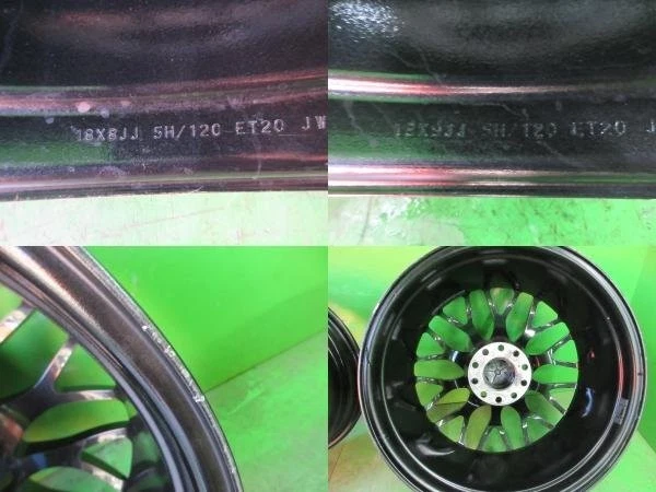 JDM Deep rims PCD120 IWC RS-1 mesh lightweight forging 8j/+20 9j/+20 h No Tires - Image 8