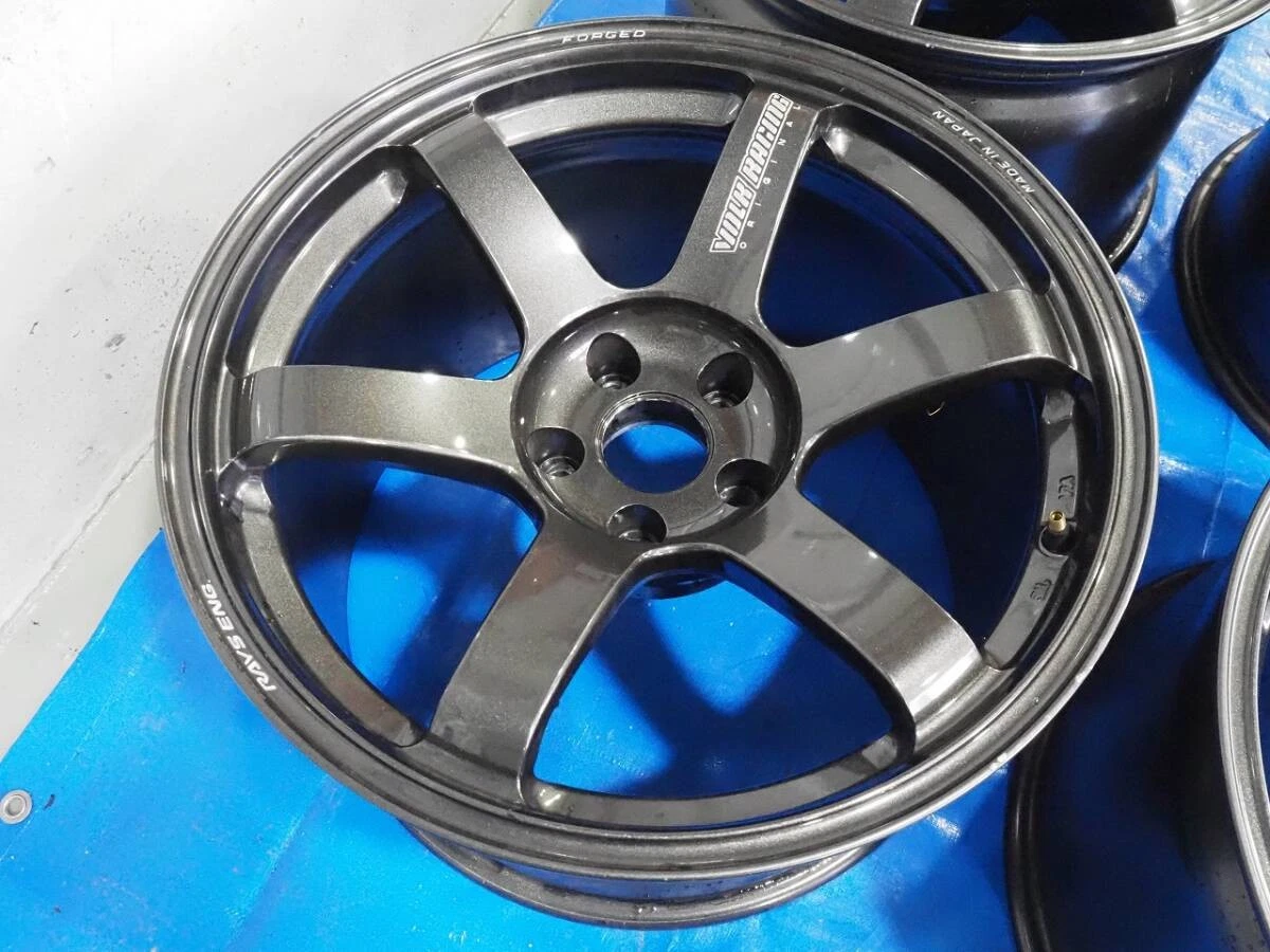 JDM Used TE37 SAGA 1811J +13 114.3 5-hole RAYS Rays GTR BNR32 BCNR33 B No Tires - Image 5