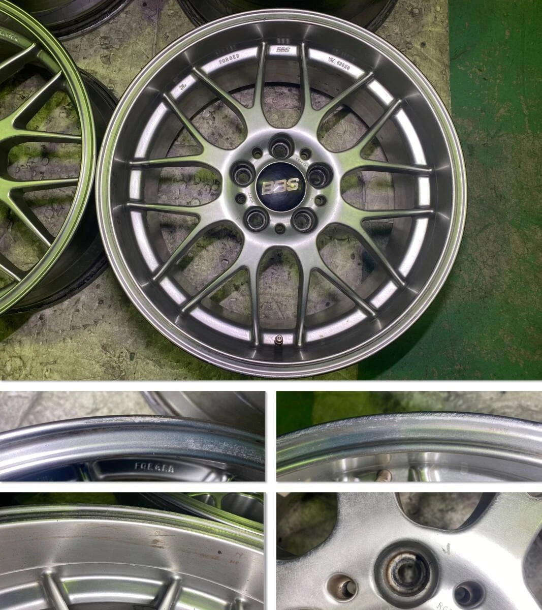 JDM Lightweight forged BBS RG-R RGR RG737 wheels 8.5J +13 PCD120 5H Fo No Tires - Image 3