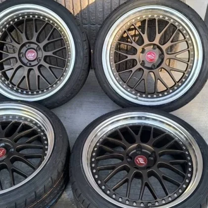 JDM WORK Distance W10M 209J 9.5J Custom Color 114.3 5-Lug Wheels for I No Tires