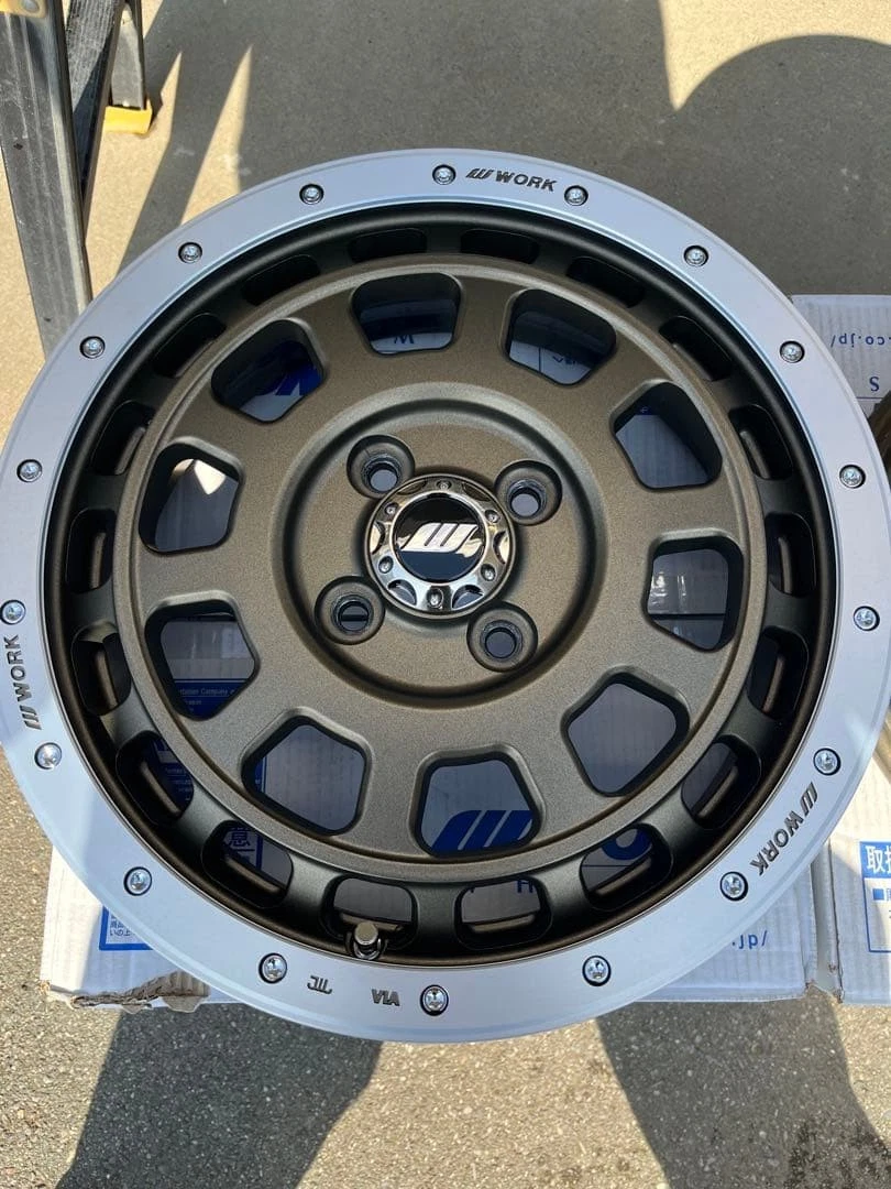 JDM WORK CRAG T-GRABIC 15-inch 4-Book Ashed Titanium No Tires - Image 3