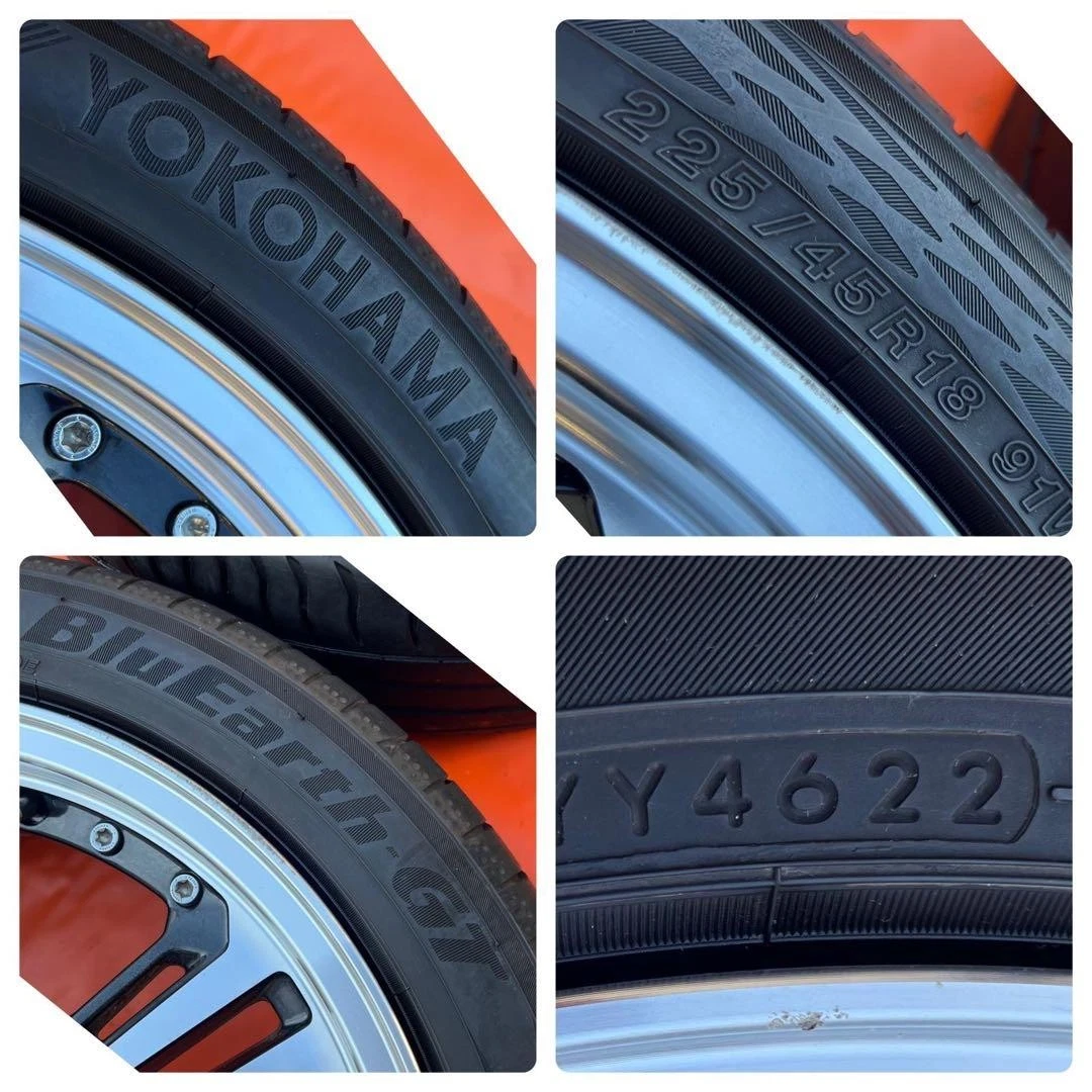 JDM STEINER AME 18-inch 18x7.5J PCD114.3 tires and wheels No Tires - Image 5