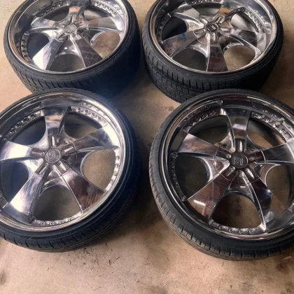 JDM 22work LS 105 plated deep rim rare work No Tires