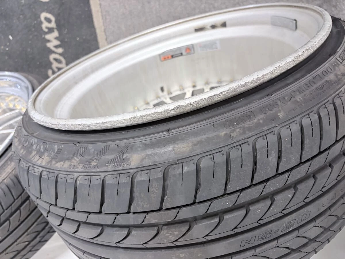 JDM Work Meister M1 3P PCD 112 Full Polish Deep Rim 9.5j 10.5j 18Audi No Tires - Image 9