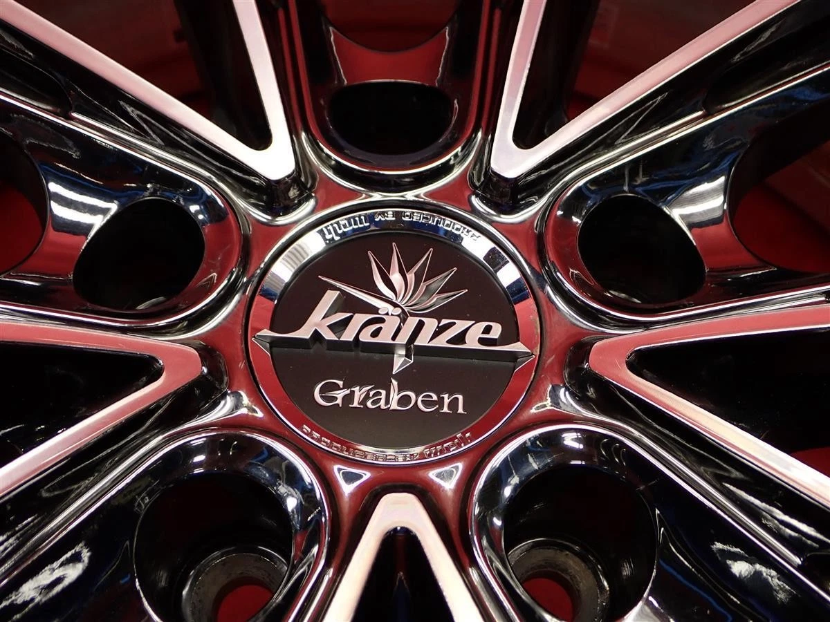 JDM Deep rim F50mm R70mm WEDS Kranze Graben Used wheels 4Book 8.5/9.5J No Tires - Image 9