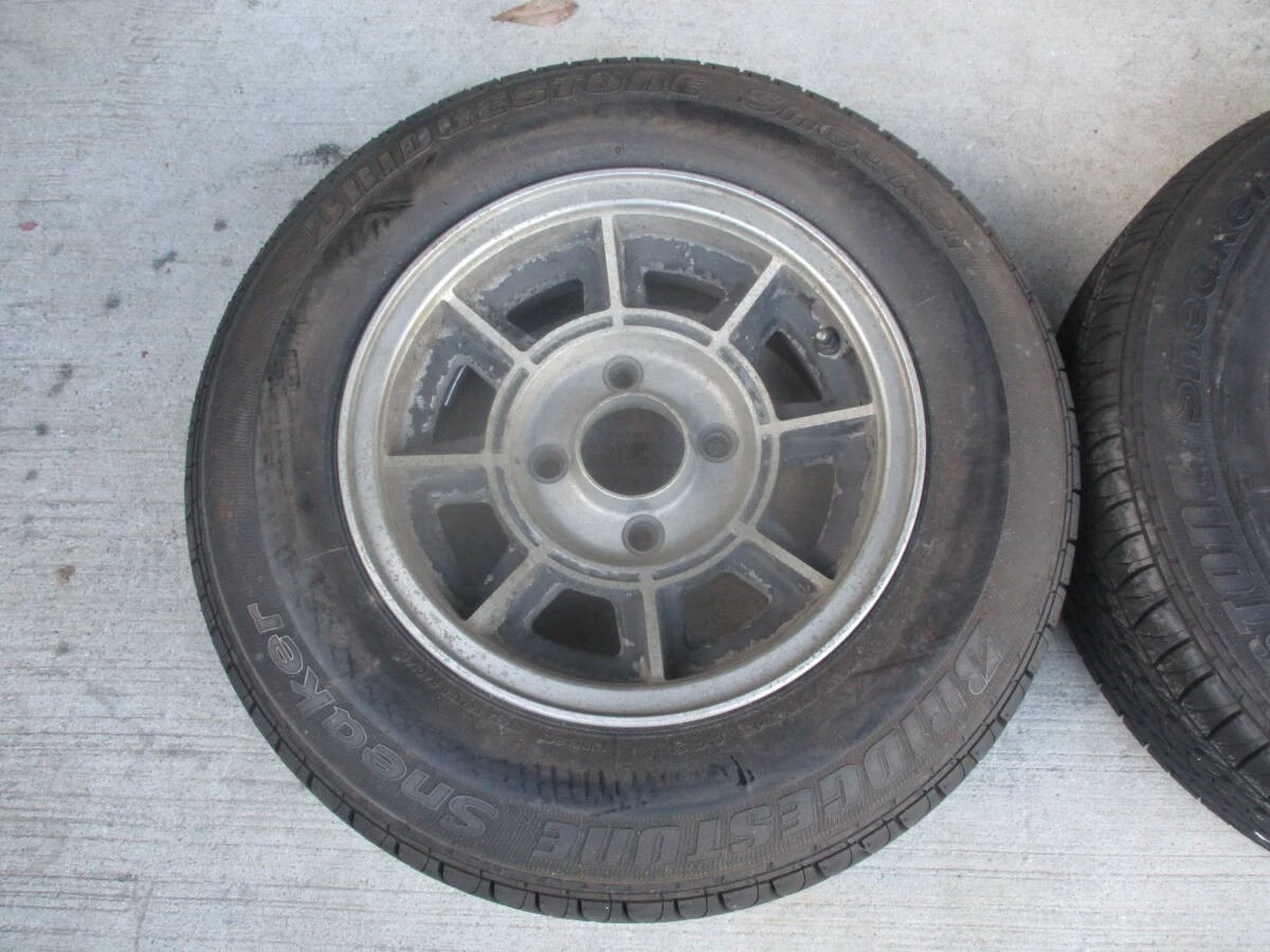 JDM Dunlop Topy 13-inch 2-wheel set PCD114.3 4-lug 6JJ OFF+15 185/70R1 No Tires - Image 2