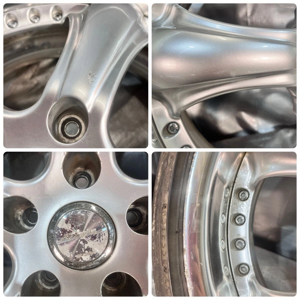 JDM WORK EUROLINE ESE-F 1818x8J +35 114.3 5H Deep Rim Aluminum Wheels No Tires - Image 6