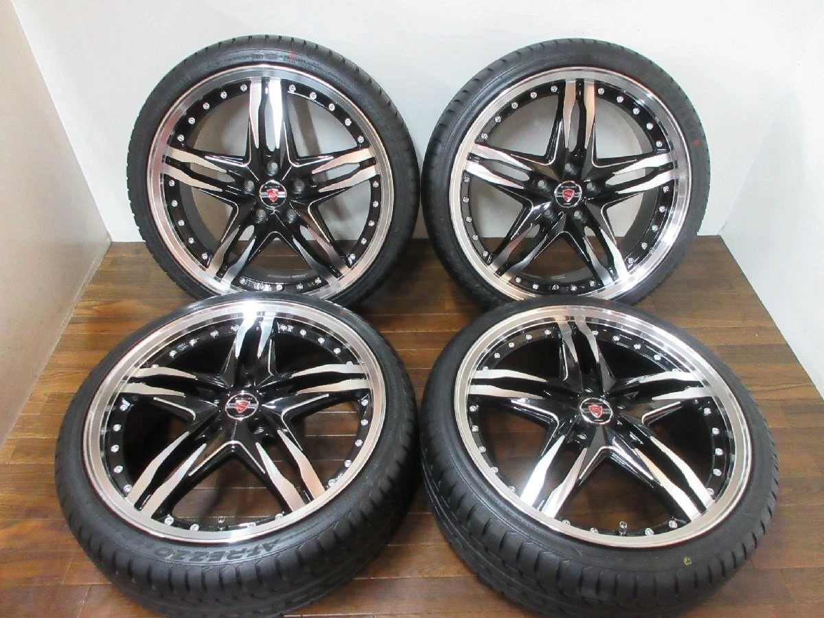 JDM AME Steiner LSV 19-inch 7.5J +55 5-lug PCD114.3 tires with Silun A No Tires