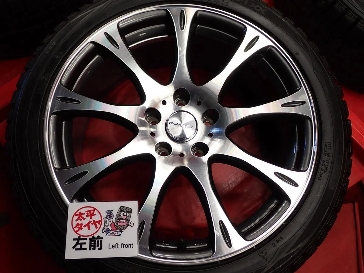 JDM Set of 4 Dunlop Winter Maxx 01 245/40R18 93Q 9-spoke 8J +35 PCD114 No Tires - Image 5