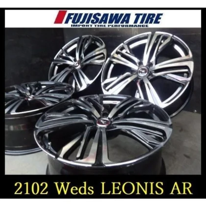 JDM 2102FK15103135Weds LEONIS AR20x8.5J 5 holes PCD114.3 +524Book W No Tires
