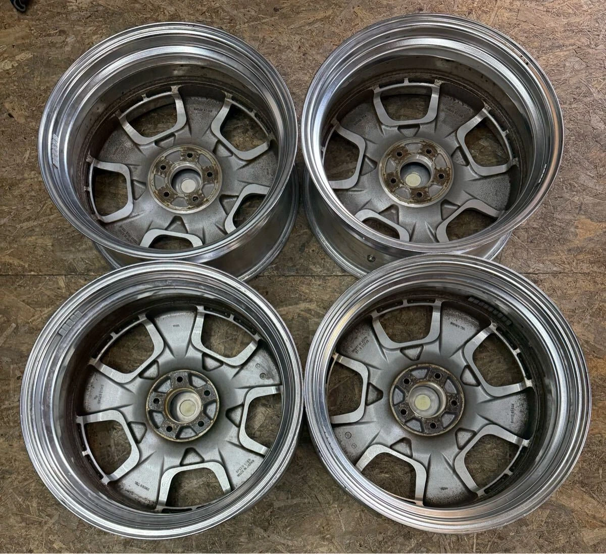 JDM Rare Vienna Dish 198.5J+45 PCD 114.3 5-hole 5H Deep Rim Crown for No Tires - Image 6