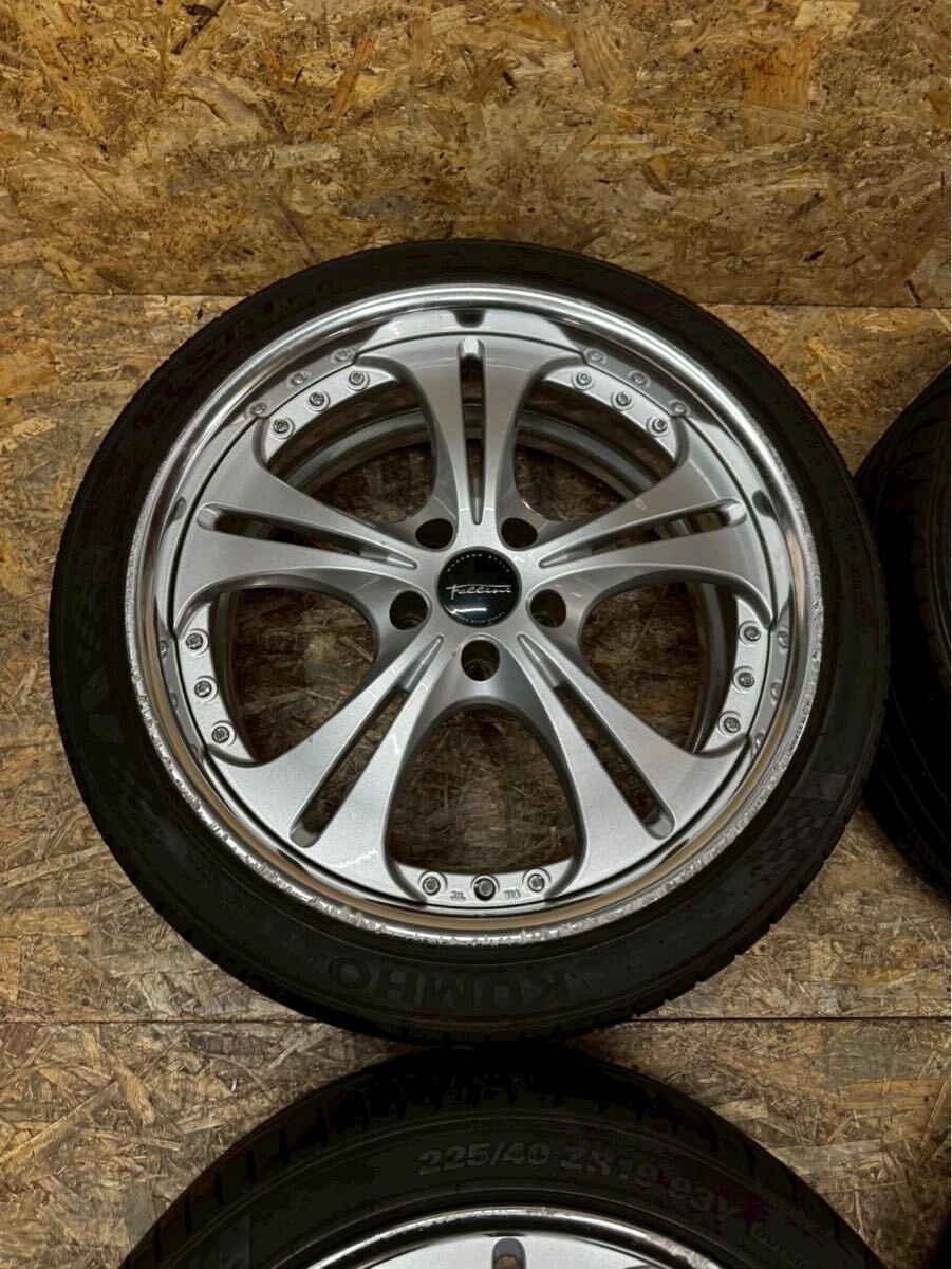JDM Rare SSR Felini 198.5J+37 PCD114.3 5-hole 5H Cerberus II wheels fo No Tires - Image 3