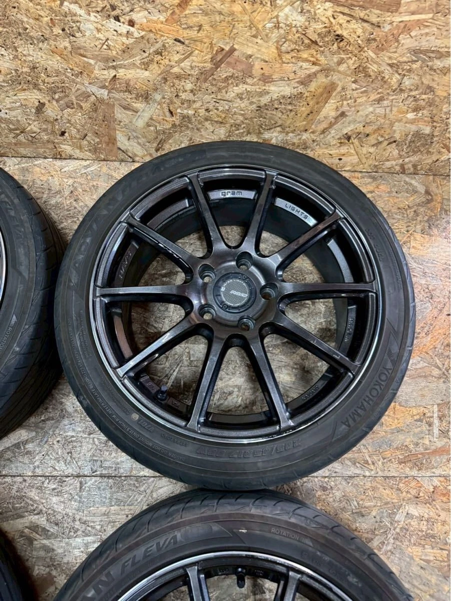 JDM Rare RAYS Gravillage ITS 57TRANSCEND 177J+50 PCD114.3 5-hole 5H Sw No Tires - Image 4