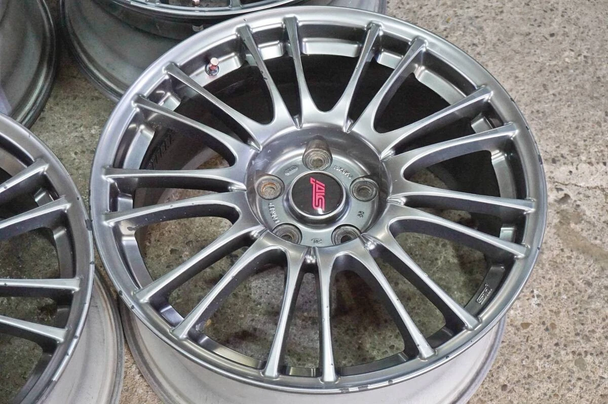 JDM Forged Subaru BBS RV739 WRX STI genuine OP 18in 8.5J +55 PCD114.3 No Tires - Image 4