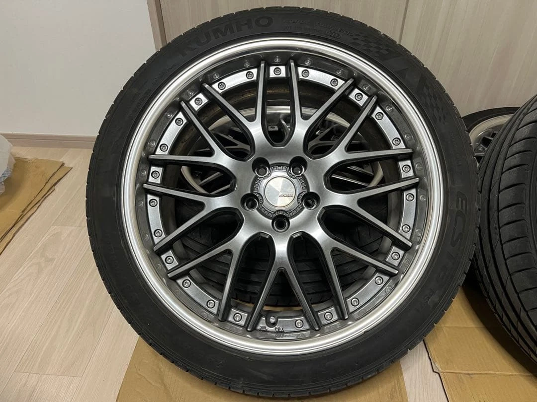 JDM WORK Lanvec LM1 20 tire and wheel set 4 books No Tires - Image 5