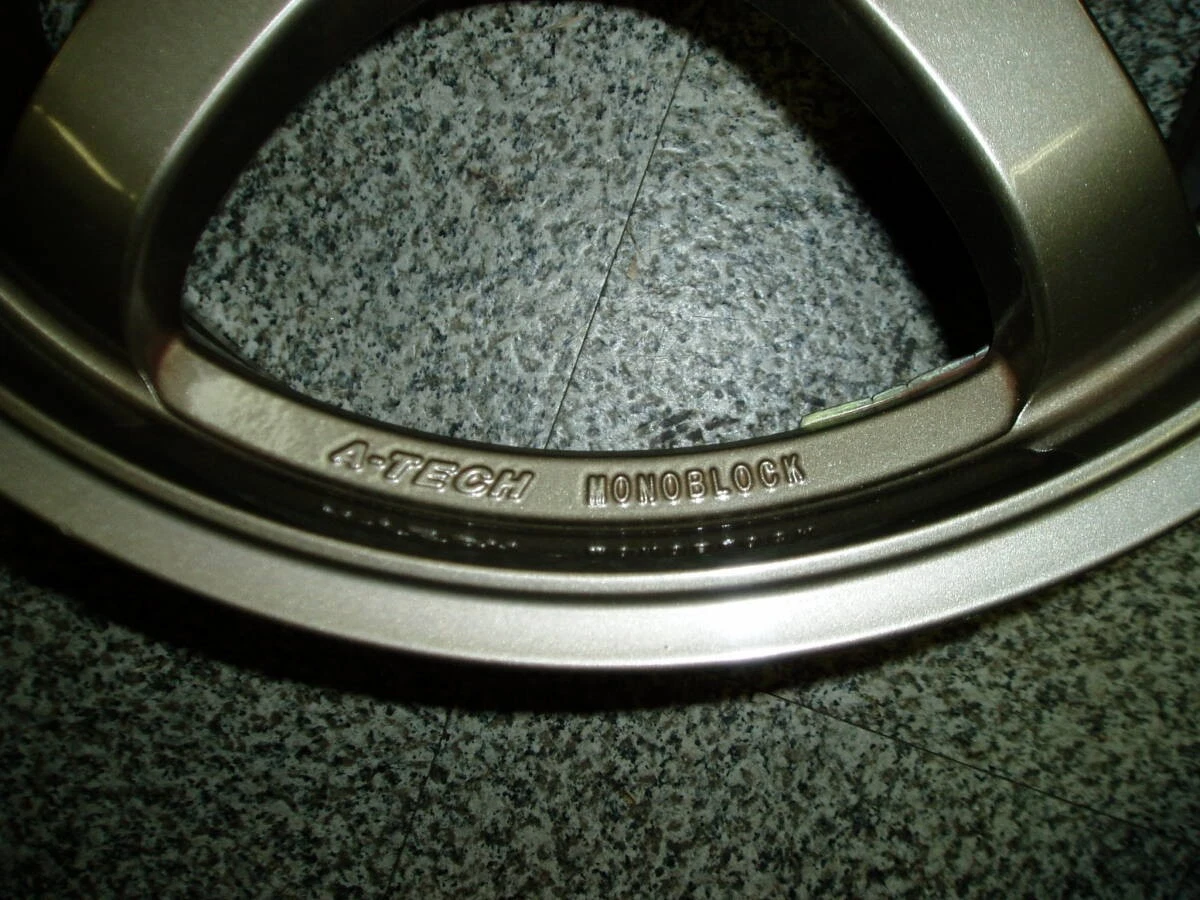 JDM Final Speed Mono Rock 7J17 OFF+48 5H100 Bronze 4Book Used TE37/S No Tires - Image 7