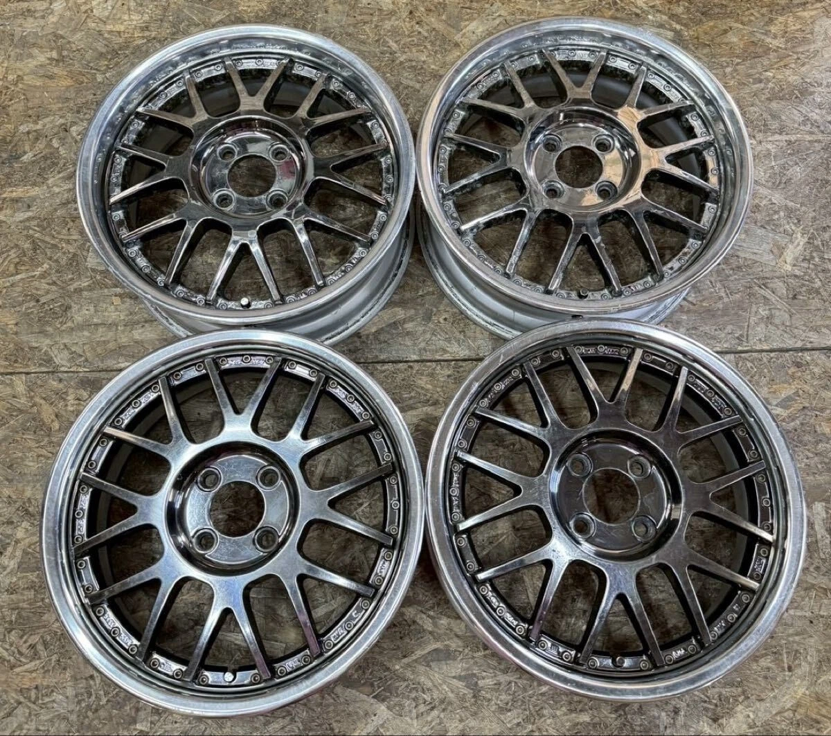 JDM Rare SSR MS1 165.5J+45 6J+39 PCD100 4-hole 4H Alto Mira Move aqua No Tires