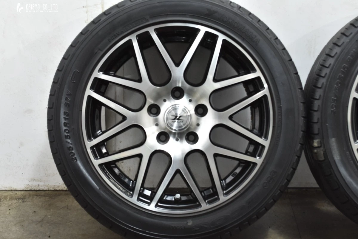 JDM Good Condition DOS 16-inch 6.5J +53 PCD114.3 Yokohama Ecos ES300 2 No Tires - Image 5