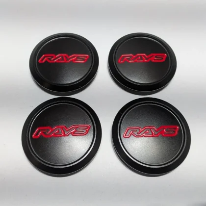 JDM RAYS VOLK RACING Center Caps and Wheel Caps Matte Black for ZE40 a No Tires