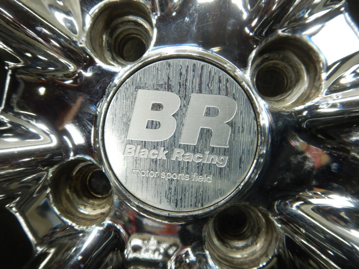 JDM BT3336 RareBR Black Racing Chrome Wheel 145J 4H +45/100 4Book Blac No Tires - Image 3