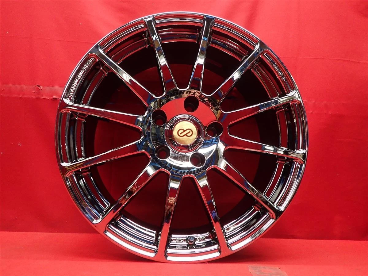 JDM Used ENKEI SC03 wheels 4-wheel 8J 17x114.3 bolt pattern 5x114 bolt No Tires - Image 6