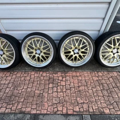 JDM WORK LANVEC LM1 work Lanvec gold 20-inch No Tires