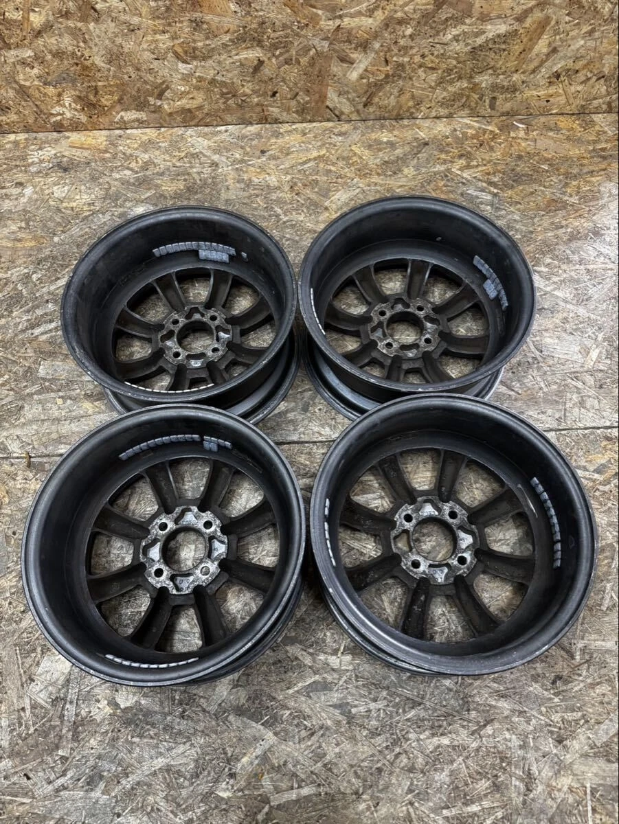 JDM Rare Watanabe Eight-Spoke F8FS 146J+40? PCD100 4-Hole 4H Used Ligh No Tires - Image 6