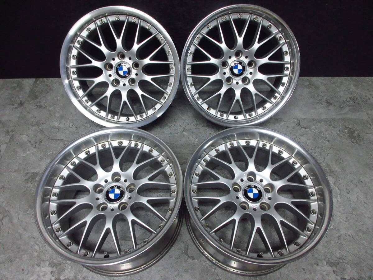 JDM Rare BMW E38 genuine optional BBS Black Spoke Composite II wheels No Tires