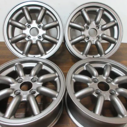 JDM ・ Shop repaired RS Watanabe 8-spoke 14in6J+32 real 4-hole PCD100 w No Tires