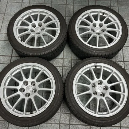 JDM Mitsubishi Lancer Evolution X Genuine 18-inch Aluminum Wheels 4-Pa No Tires