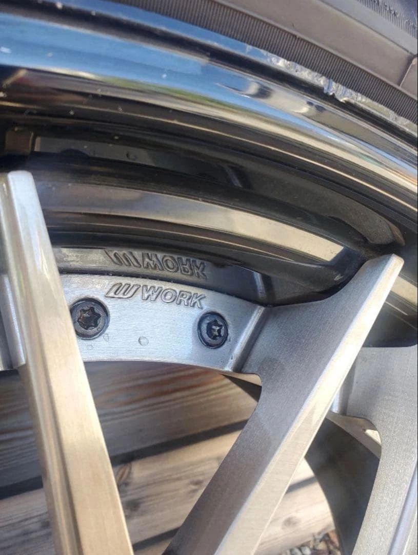 JDM WORK custom-made SION manufactured PCD120 used 22-inch tire wheel No Tires - Image 7