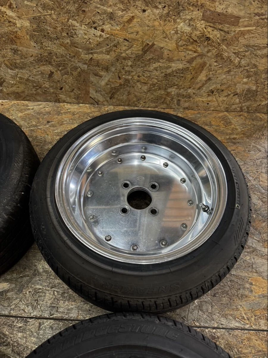 JDM Rare SSR MK-1 158.5J-8 PCD114.3 4-hole 4H deep rim discontinued. F No Tires - Image 4