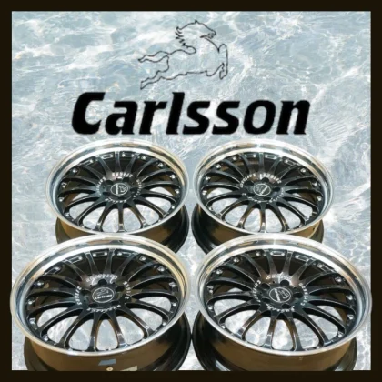 JDM Carlsson 2/16 RS 21-inch x 8.5j +38 PCD114 deep rim black x black No Tires