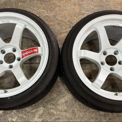 JDM Rare SHOGUN 1810.5J+15 PCD114.3 5-hole 5H Drilled Wheels for Silvi No Tires