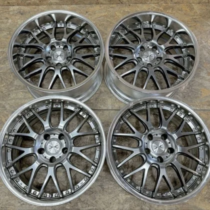 JDM Rare WEDS Maverick 709M 188.5J+24 9.5J+30 PCD114.3 5-hole 5H deep No Tires